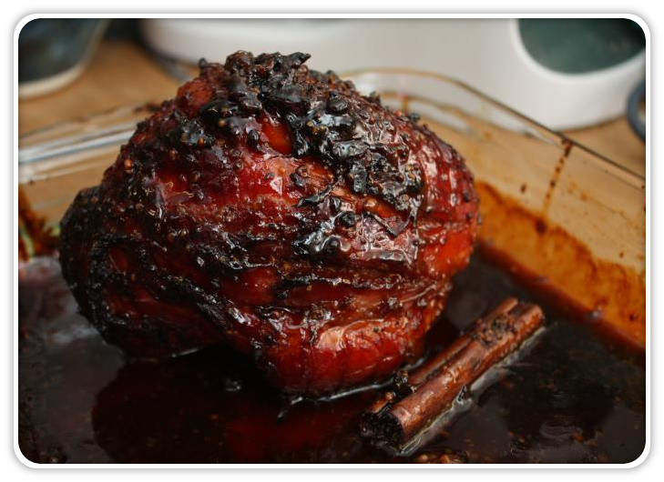 Cola Gammon with Maple and Mustard Glaze